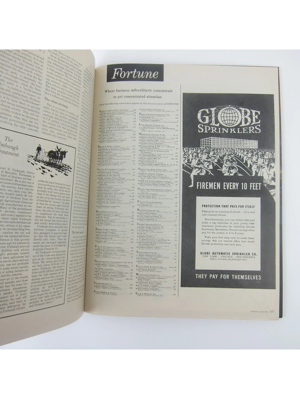 Vintage FORTUNE Magazine January 1954 Crown Zellerbach Democrats General Motors